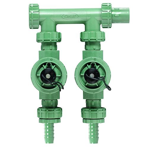Orbit PreAssembled 2 Valve Irrigation Manifold System Sprinkler